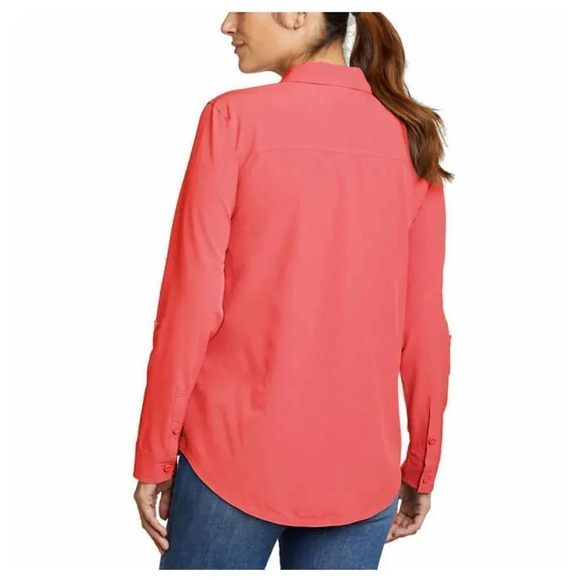Eddie Bauer Ladies' Departure Top Red Small Gift - Picture 2 of 7